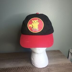 Vtg Pokemon Pikachu Hat Youth OS Small Adult Licensed Nintendo 90s Y2K
